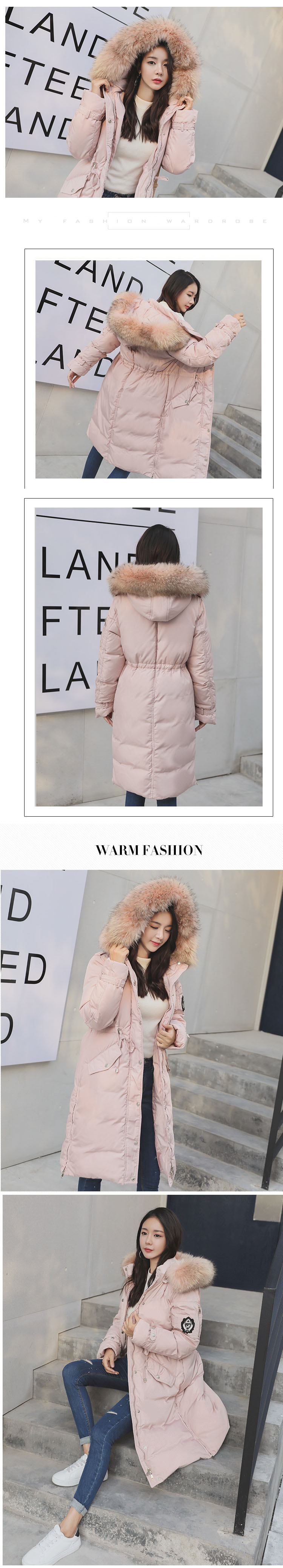 Down coat 1186 pink เสื้อโค้ทขนเป็ดกันหนาว