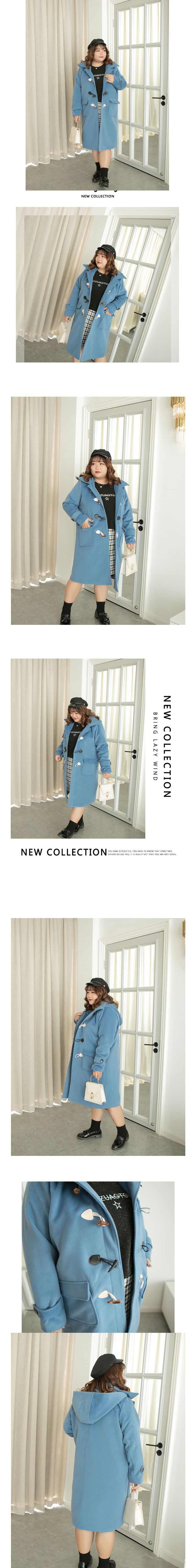 BJC-1639 เสื้อโค้ทคนอ้วนกันหนาว