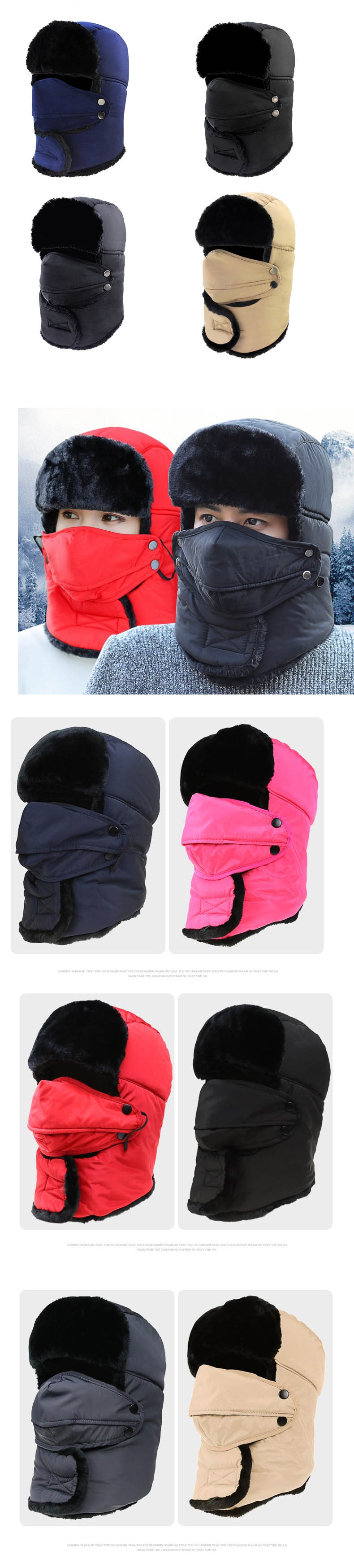 HA-M 253 หมวกกันหนาวใส่กันหิมะ