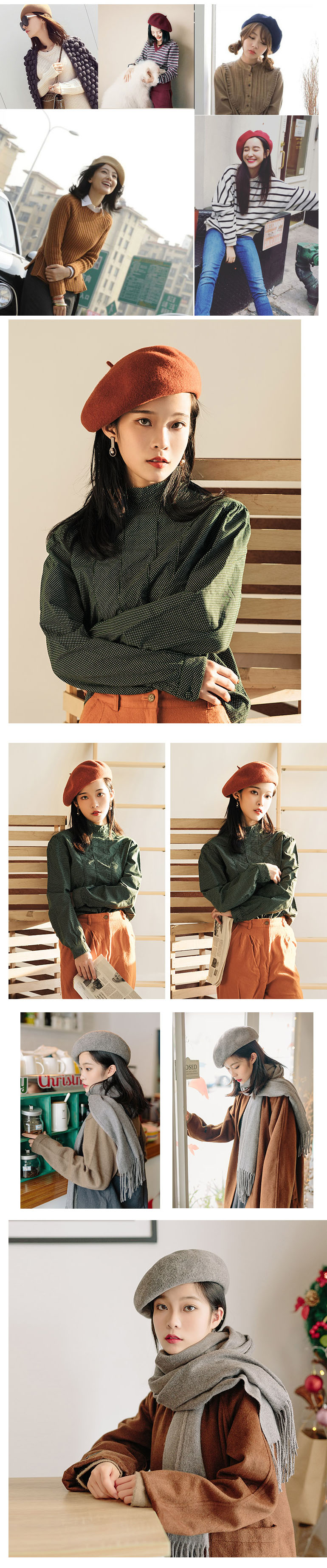 HA-566 หมวกกันหนาวทรงเบเร่