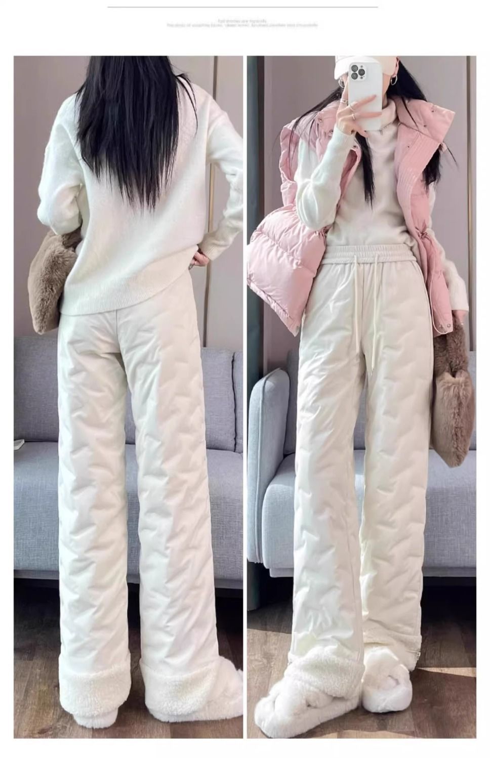 กางเกงขนเป็ดกันหนาวกันหิมะผู้หญิง