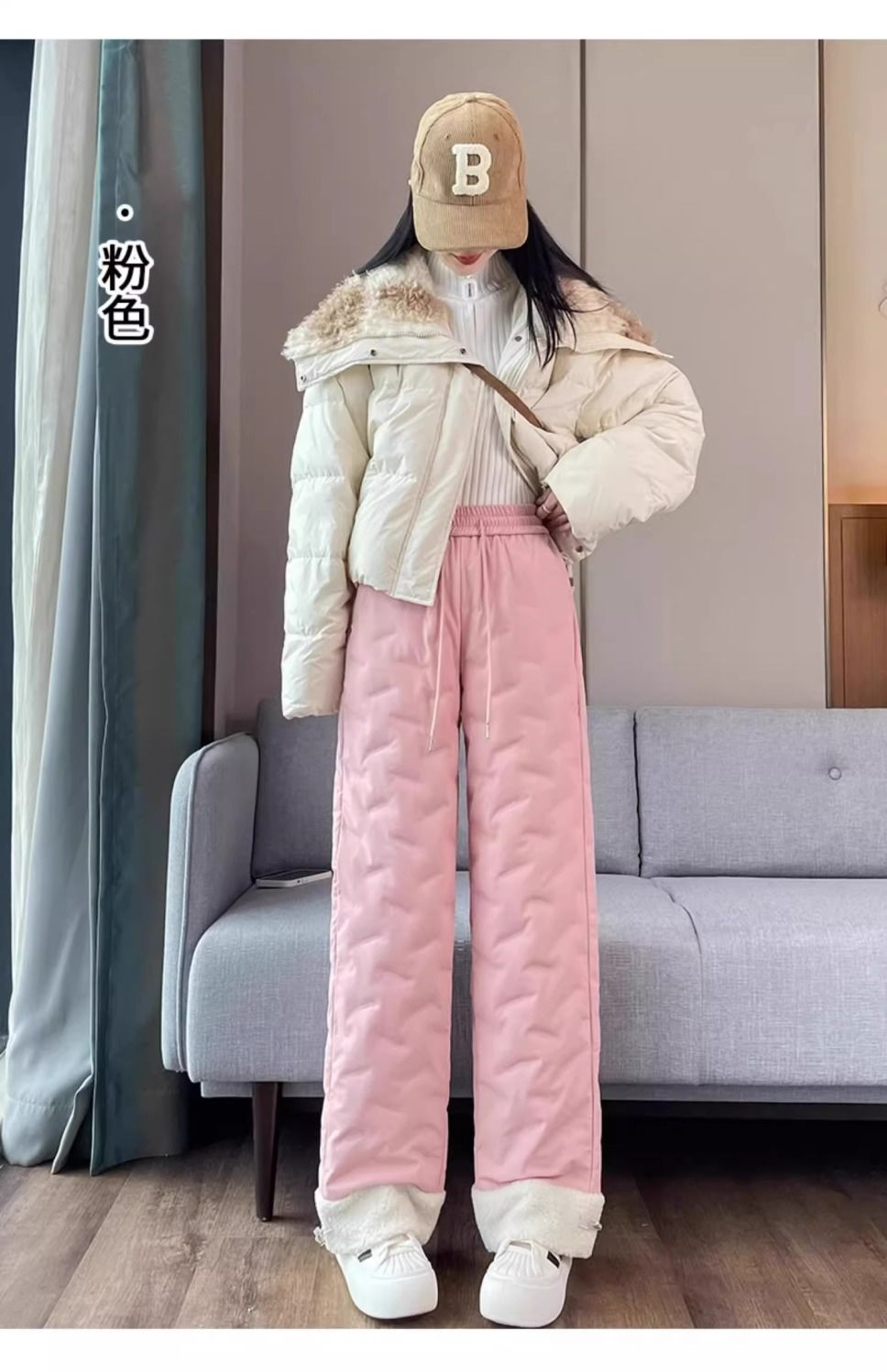 กางเกงขนเป็ดกันหนาวกันหิมะผู้หญิง